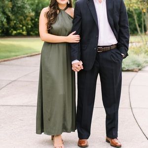 Ann Taylor Twist Front Midi Dress - Size 2